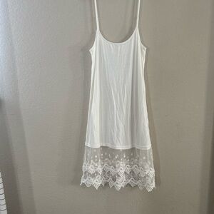 Three Birds Nest Lace Trim Slip Dress